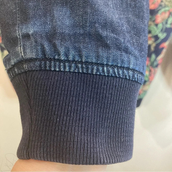 ZARA MAN Sz XL Black Tag Tapestry Jacquard Mix Media Slim Fit Bomber Jacket - Picture 13 of 13